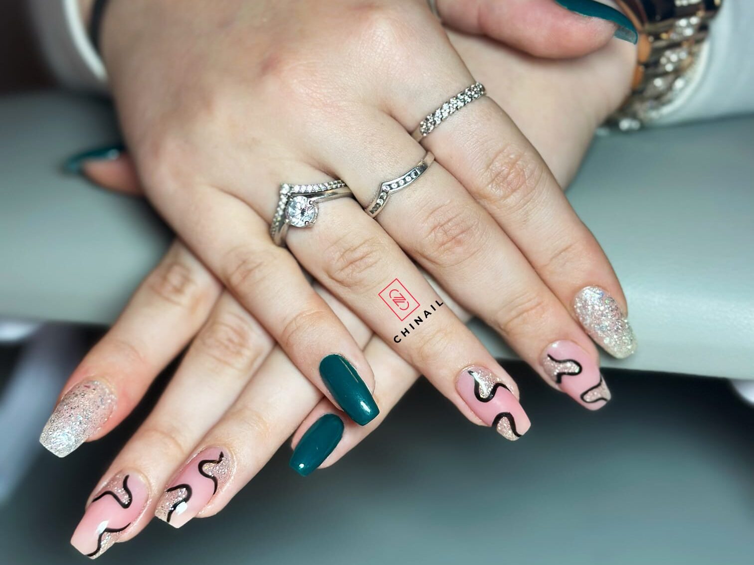 Nagelstudio Hardenberg Chinail, voorbeeld nagels. BIAB, Gelpolish en kunstnagels